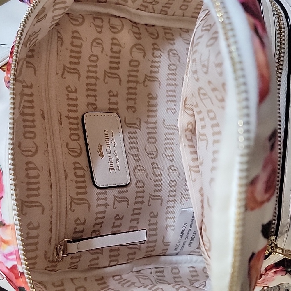 Juicy Couture EUC Floral Rose Print Backpack - Picture 8 of 8
